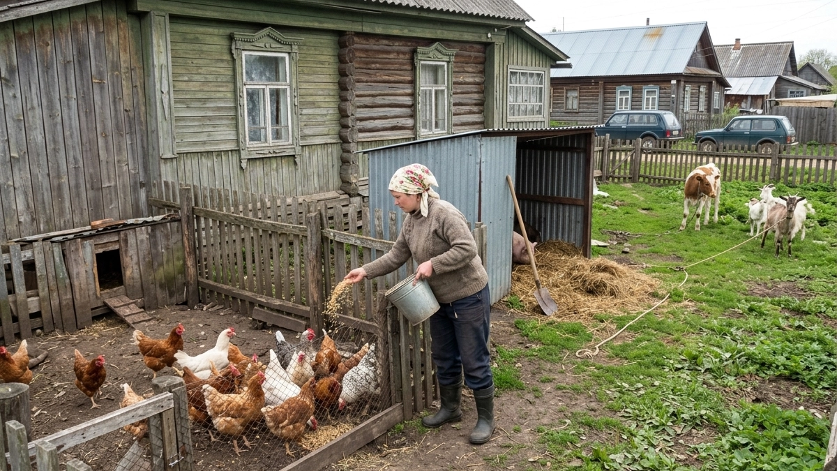 Переехали в деревню и только спустя время поняли, почему в деревнях больше не живут хозяйством
