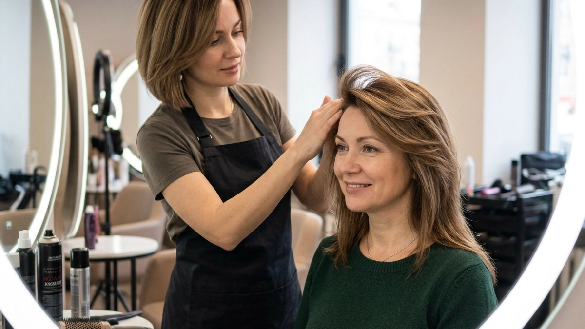 Визуальная подтяжка лица за минуту: трюк в укладке волос, который сделает вас моложе