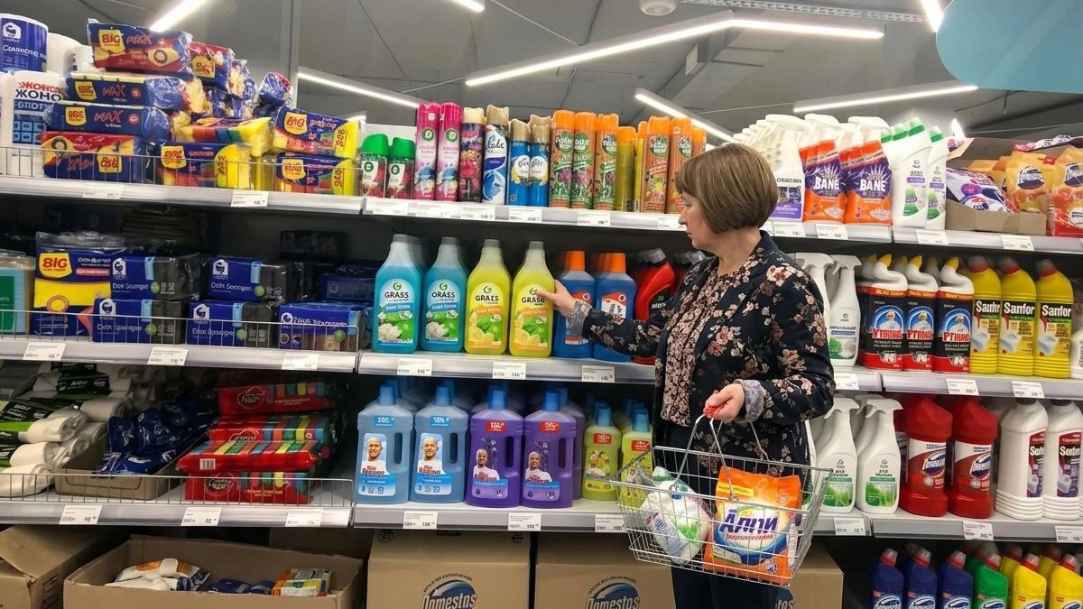 Заглянула в "Смарт" и набрала 2 пакета - топовые находки и для уборки, и для стирки. Показываю покупки