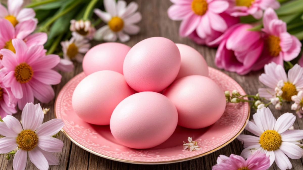 Не шелуха и не магазинная химия: найден простой способ покрасить пасхальные яйца в клубничный оттенок