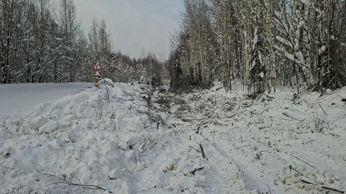 В Кировской области начали подготовку к ремонту нового участка трассы на Котлас