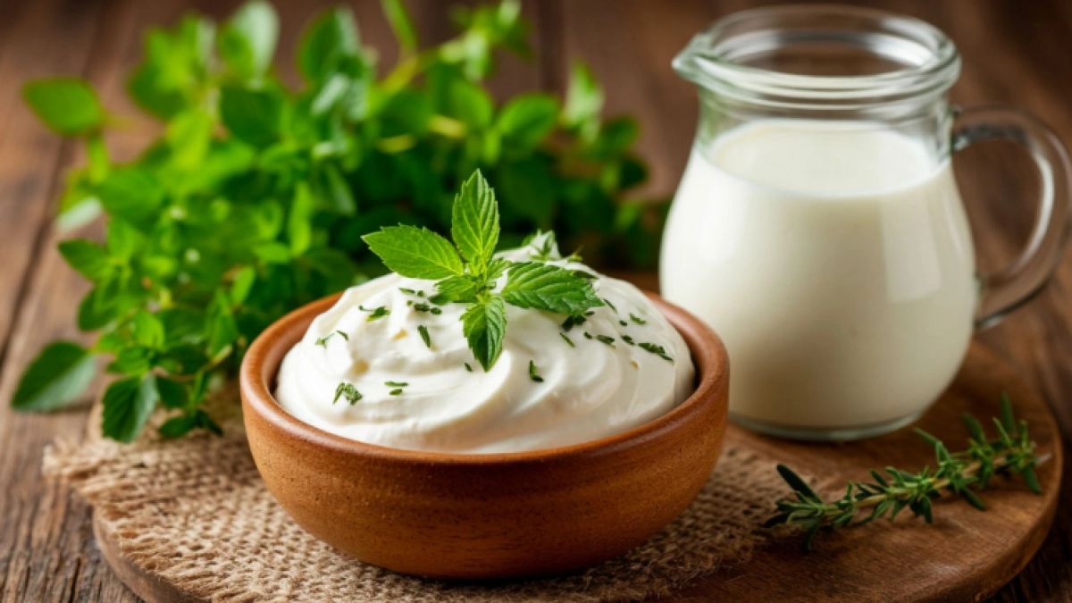 Перед сном смешала ряженку и сметану: на утро получила натуральный сыр "Филадельфия" - готовится, пока вы спите