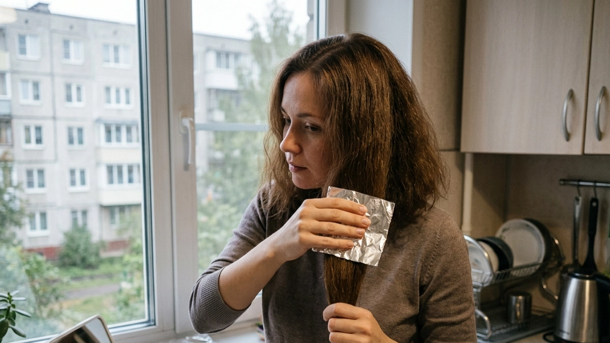 Фольга творит чудеса: трюк, который превратит неухоженные волосы в роскошную шевелюру за минуты