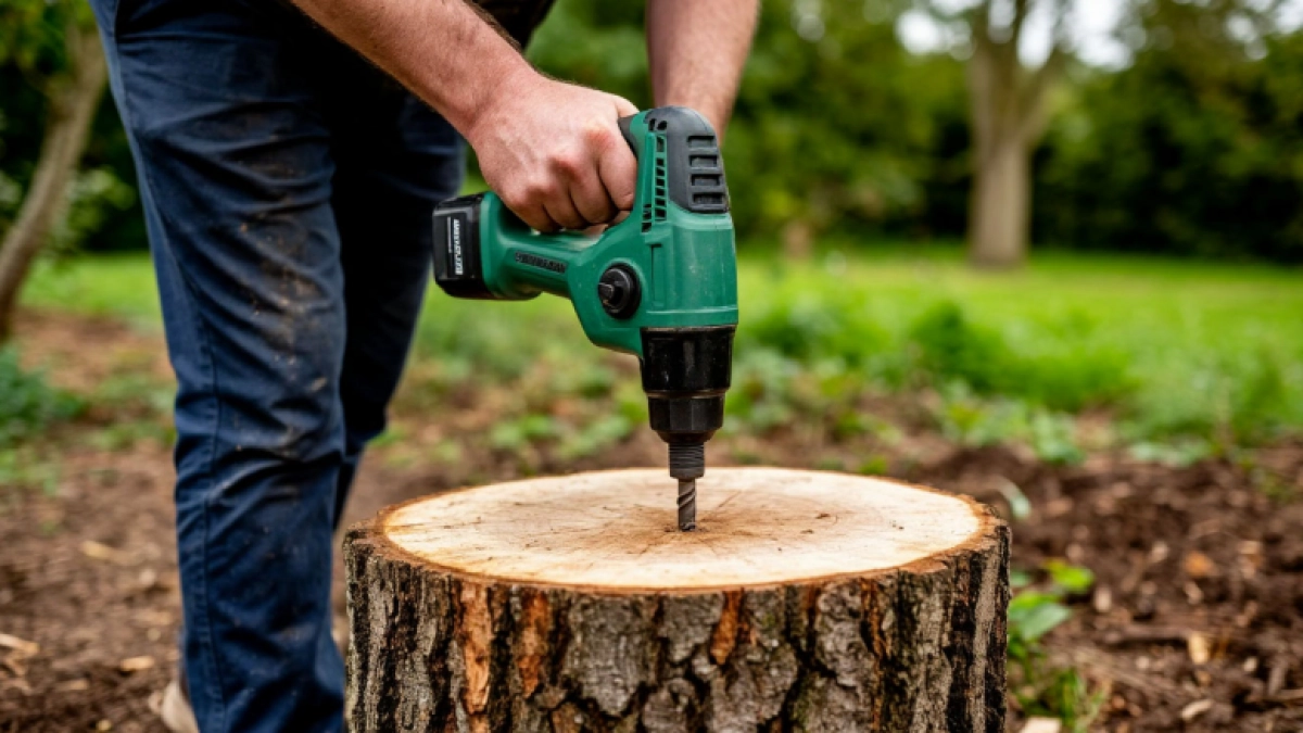 Пень с участка исчезнет сам за 2 месяца - нашла гениальный способ без техники и усилий: попробовала и даже не вспотела