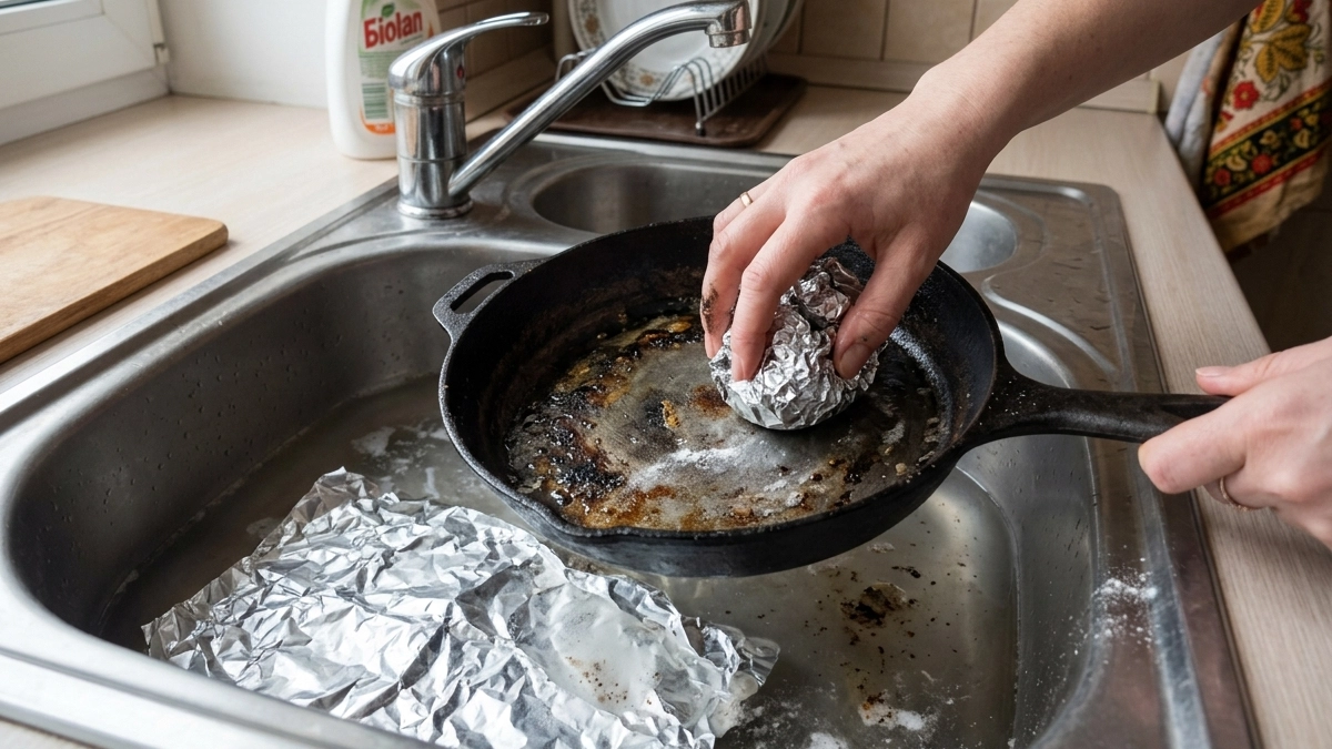 Губки больше не нужны: лайфхак с фольгой победит жир, с которым не справляется ни одно средство
