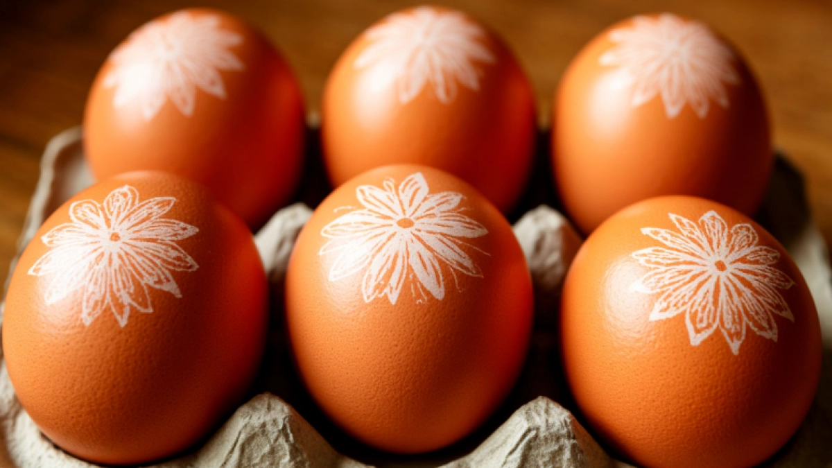 Крашу яйца на Пасху капронками - невероятно "живой" рисунок за 10 минут без магазинной химии