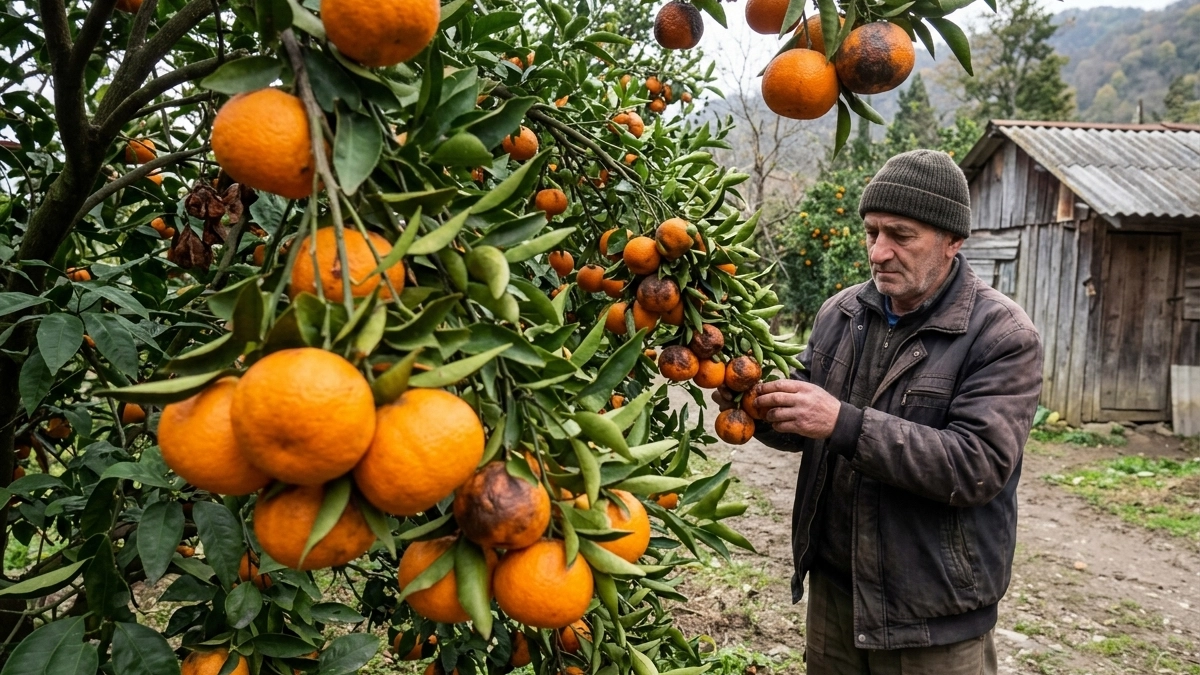 «Лучше сгниют на ветке»: владелец сада в Абхазии объяснил, почему качественные мандарины не везут в Россию