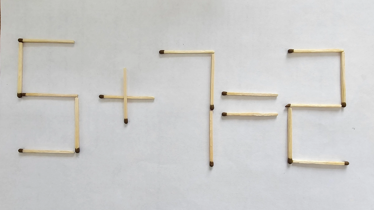 Решите пример "5+7=2" за 5 секунд - даже у "Архимедов" мозги сползают набекрень от верного ответа