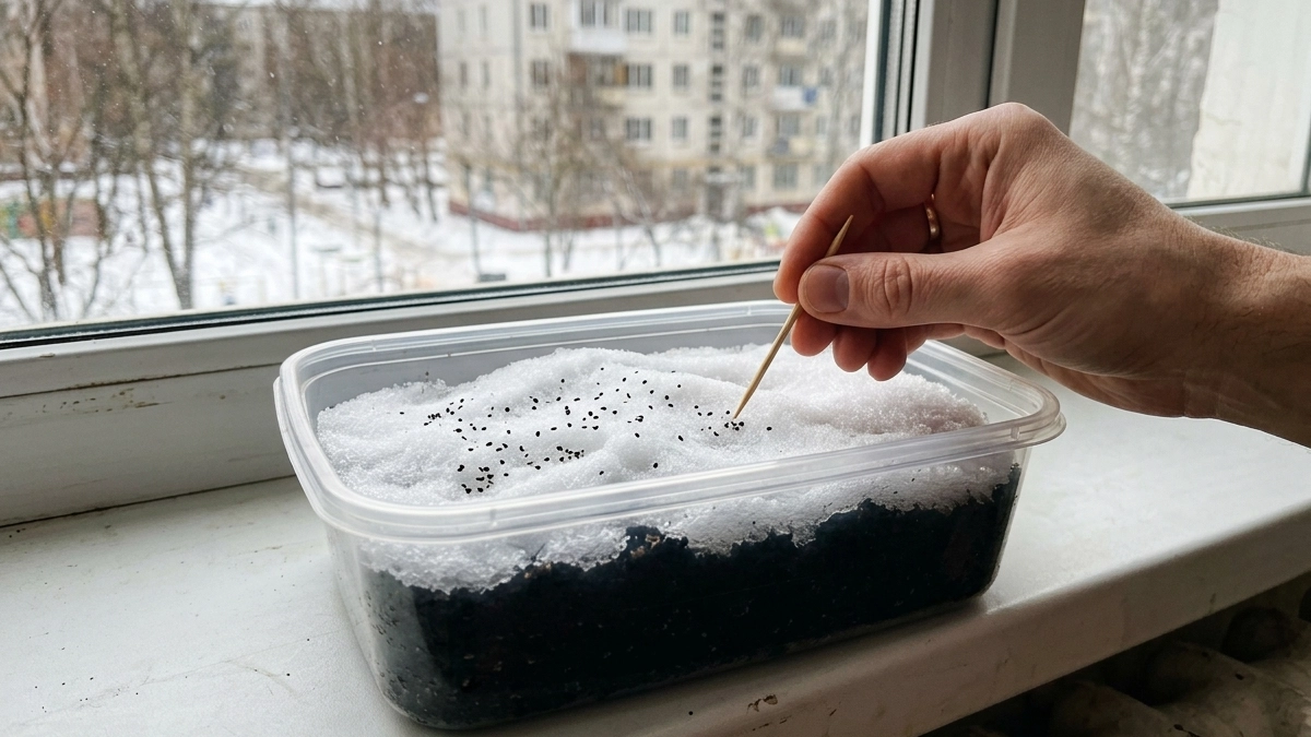 Почему опытные огородники сеют эти 5 культур прямо в снег — результат удивит