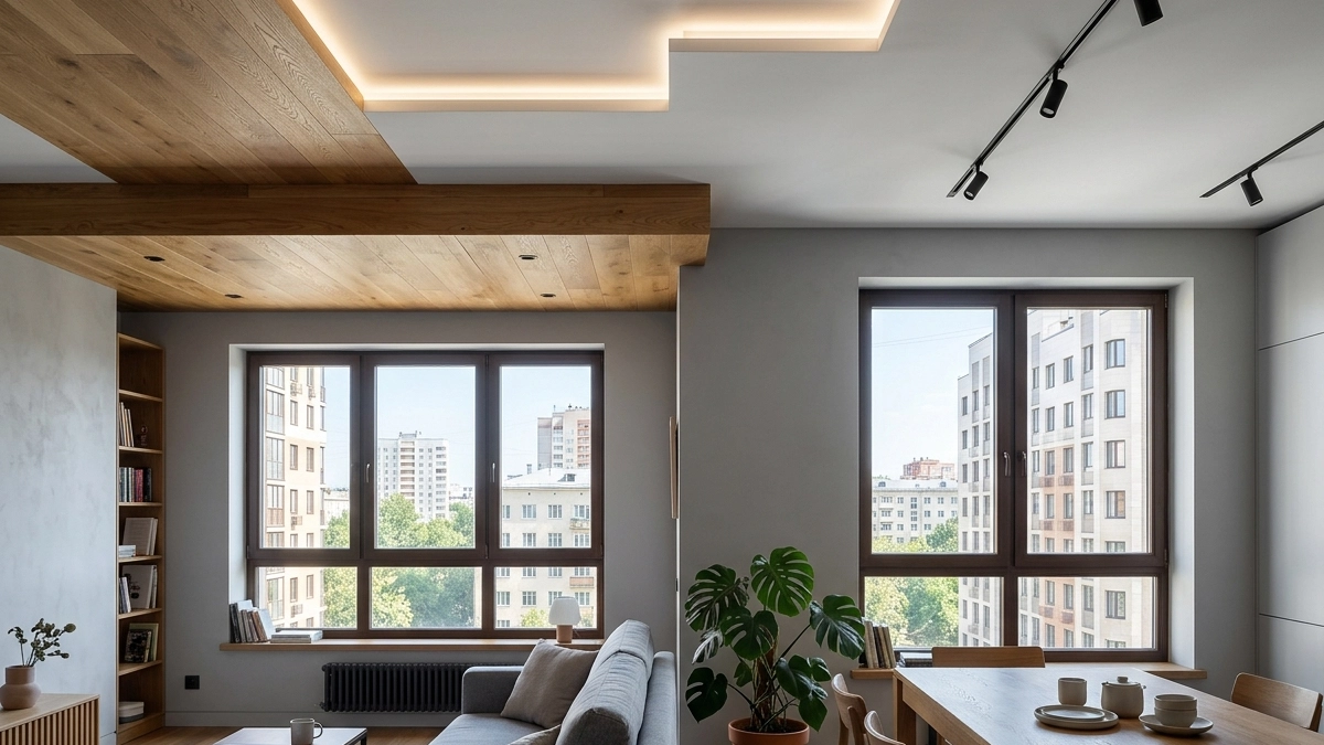 Забудьте о натяжных потолках: показываю 4 актуальные альтернативы для стильного ремонта