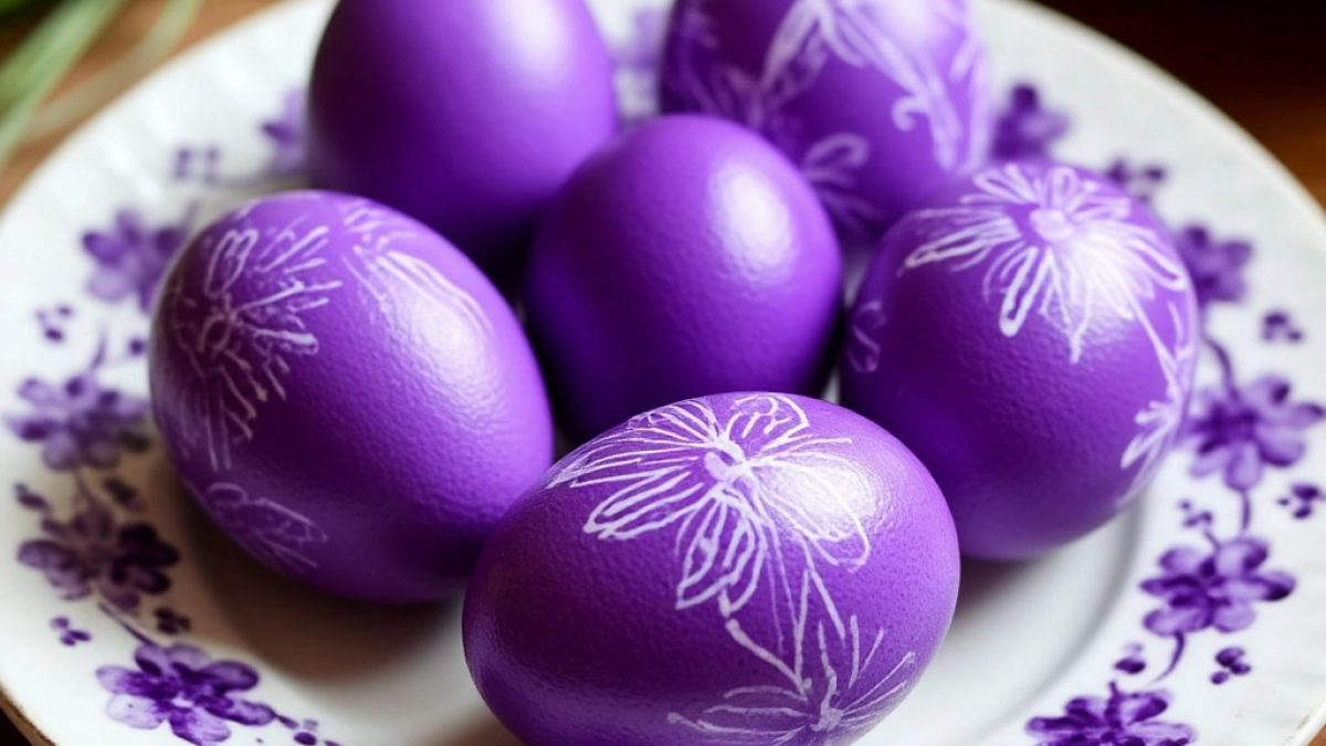 Забудьте про химию: как покрасить яйца на Пасху чаем и получить синий и сиреневый цвет