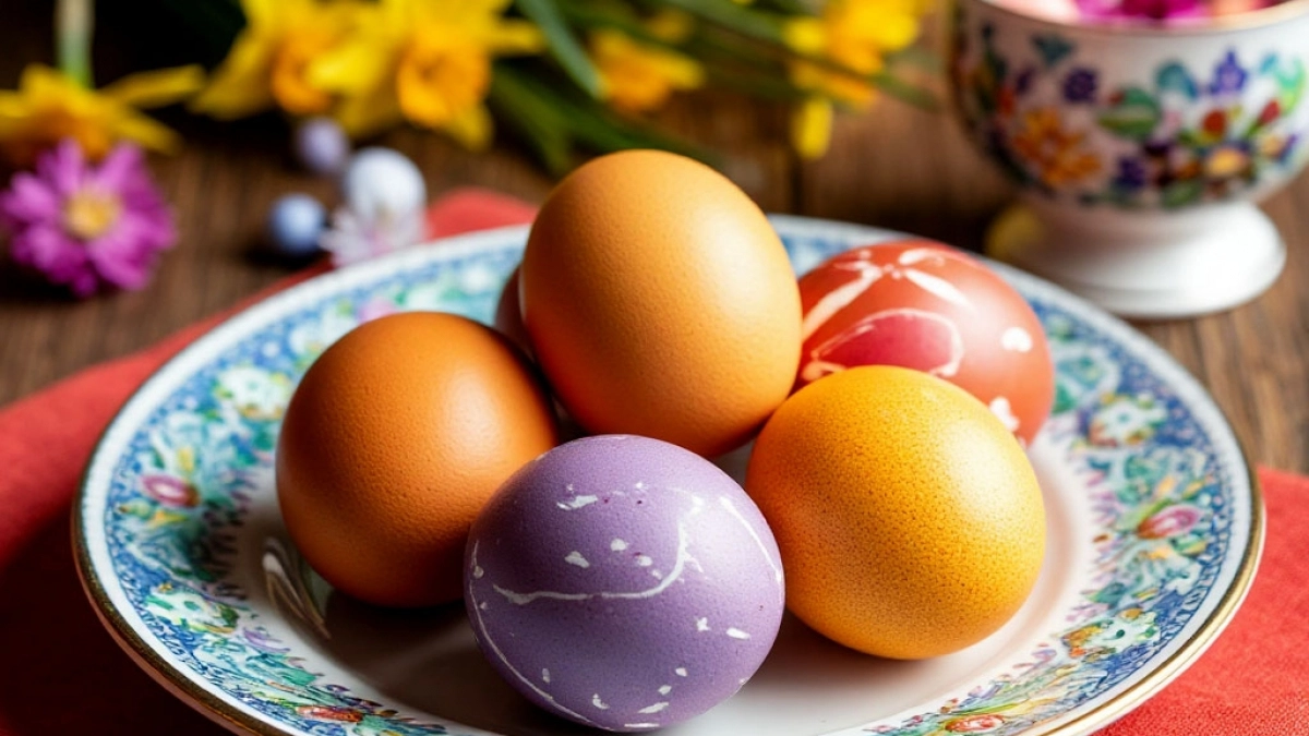 Вам не нужны магазинные красители: один дешевый овощ превратит яйца к Пасхе в шедевр