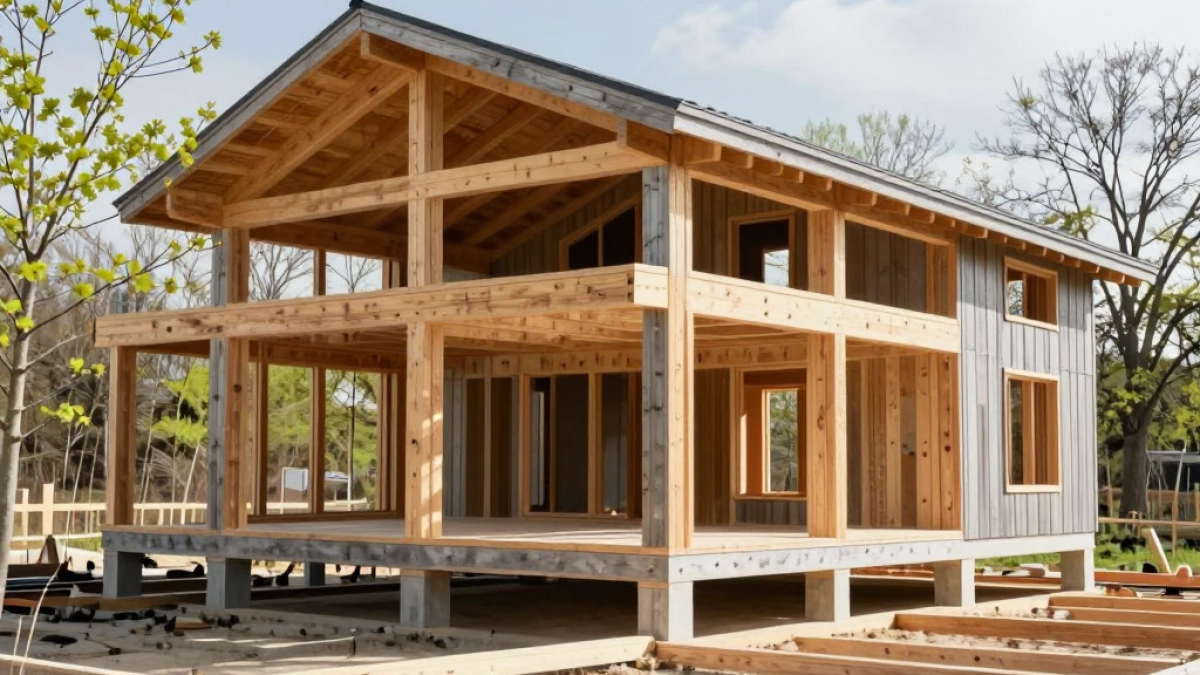 Соседу возвели дом всего за три недели. Эта технология быстрее каркасника, теплее бруса и стены выглядят гораздо эстетичнее