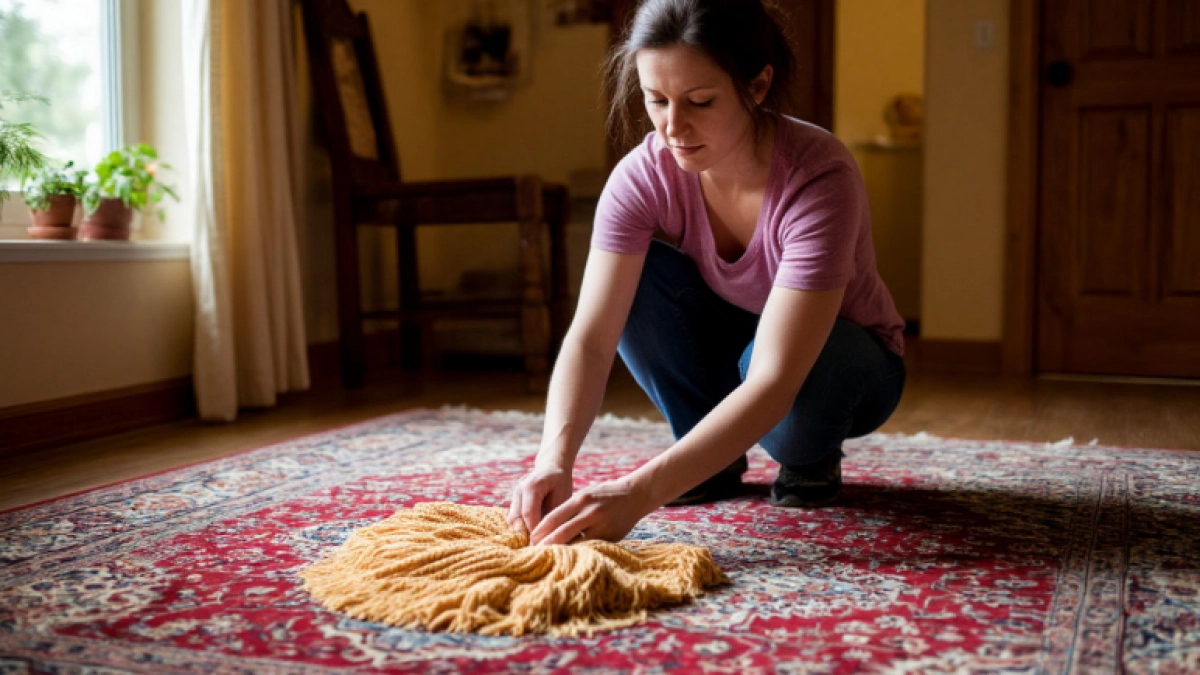 1 ст. л. в литр воды - и пыль из ковра вылетит со свистом: даже пылесос не нужен. Классный лайфхак