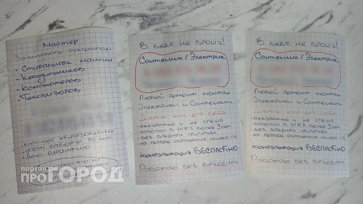 "Недоремонтник взял за открытие дверцы стиралки 6 тысяч рублей": кировчане жалуются на листовки с телефонами мастеров по ремонту техники