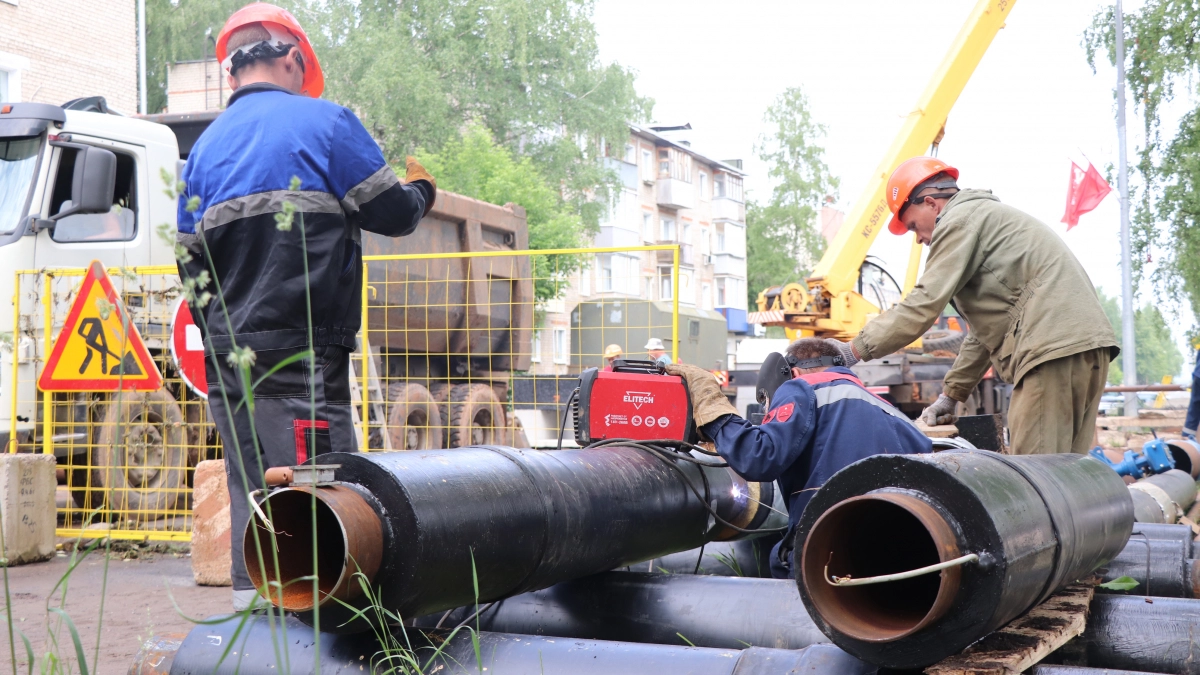 "Т Плюс" обновит в 2026 году два больших участка тепловых сетей Кирово-Чепецка