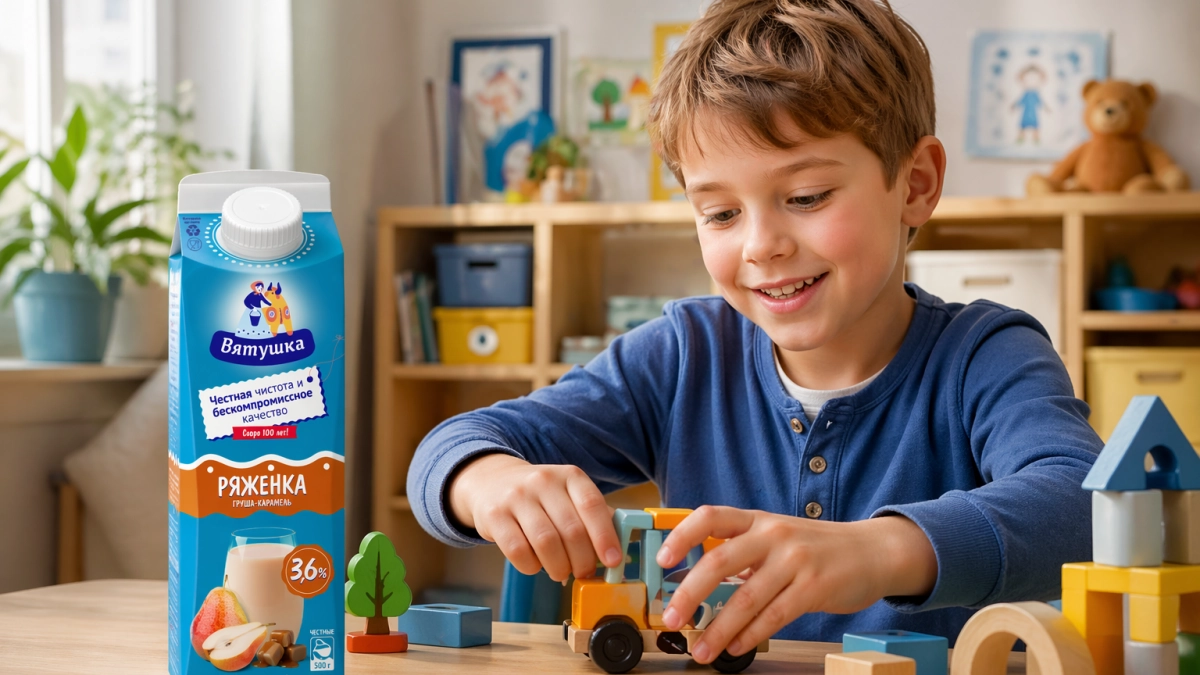 У «Вятушки» появилась новинка — ряженка «Груша-карамель»