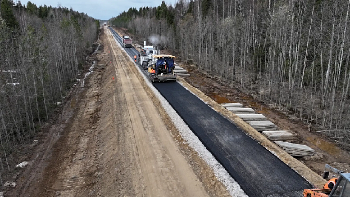 Дорогу к Подосиновцу впервые покроют асфальтом
