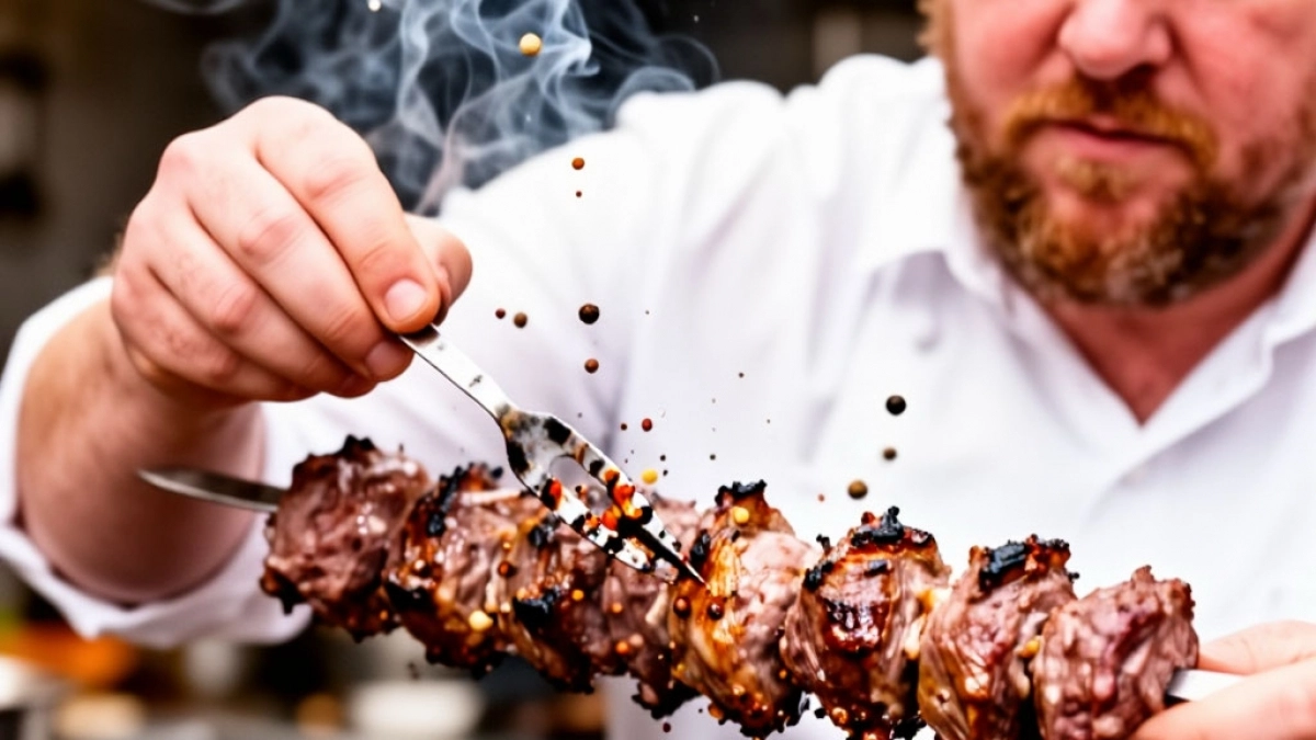 Перестаньте мучить мясо: самый сочный шашлык по рецепту Константина Ивлева за 10 минут