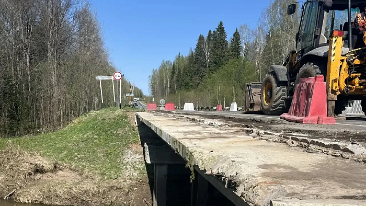 В Санчурском округе на 25 процентов отремонтировали мост на дороге в Марий Эл