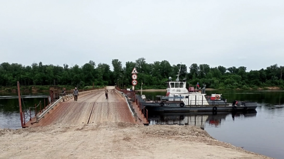 Под Малмыжем мост через Вятку полностью закрыли из-за подъема воды