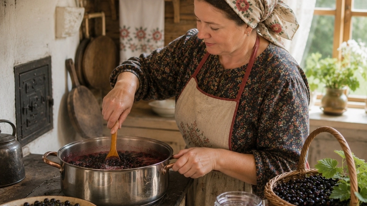 Проверила - вкуснее нет: джем из черной смородины по бабушкиному рецепту: перетертая и пятиминутка - рядом не стояли