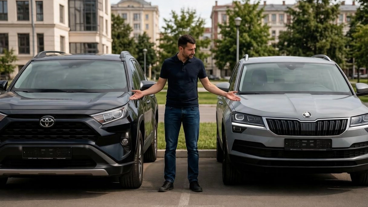 Пять лет за рулём Toyota RAV4, а пересел на Škoda Karoq — и сравнил динамику, расход, салон: разница ощутима