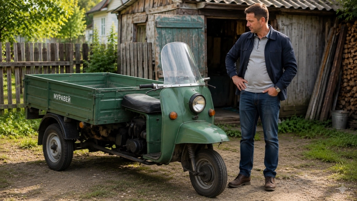 «Харлей» отдыхает — почему советский мотороллер «Муравей» был мечтой хозяйственных советских мужчин