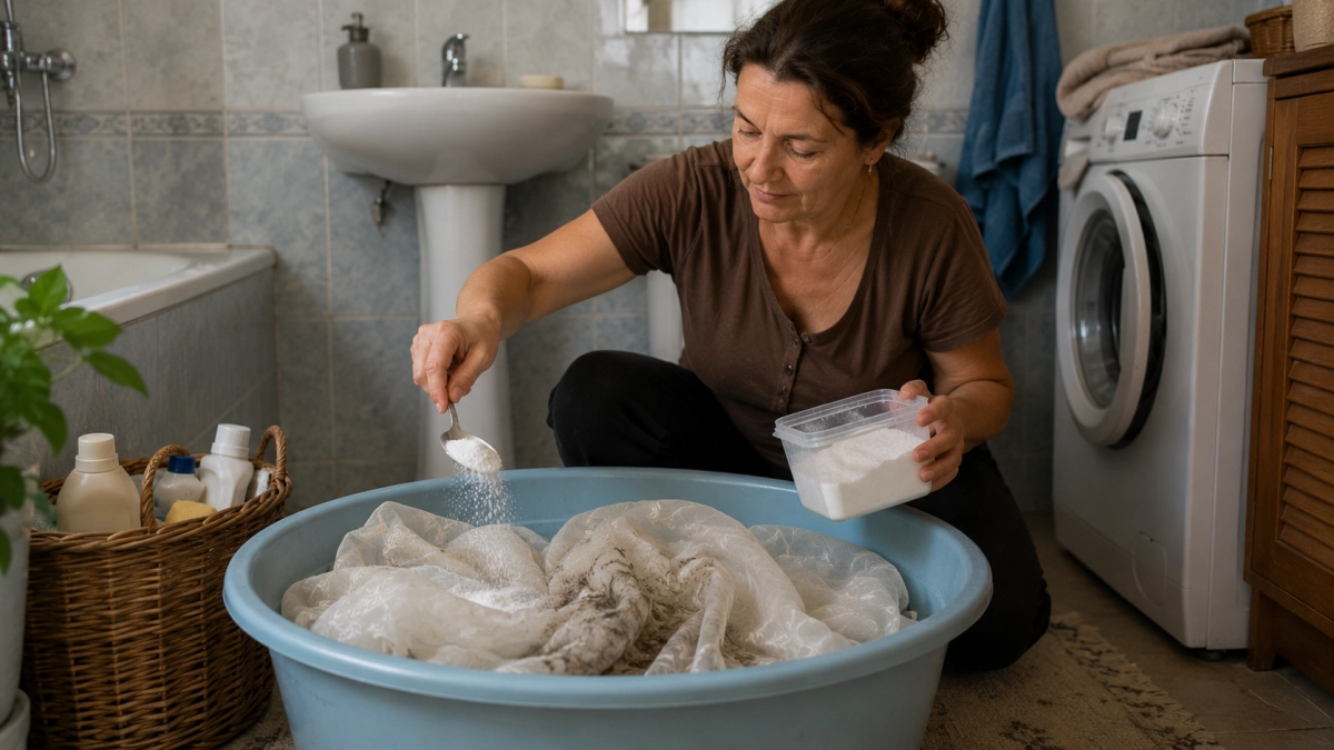 6 ложек на 3 литра воды — и тюль сияет белизной: секрет, который знают немногие