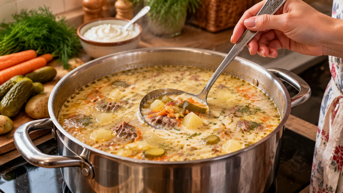 Варю целую кастрюлю, а супа все равно мало: польский суп получается вкуснее рассольника и готовится легче