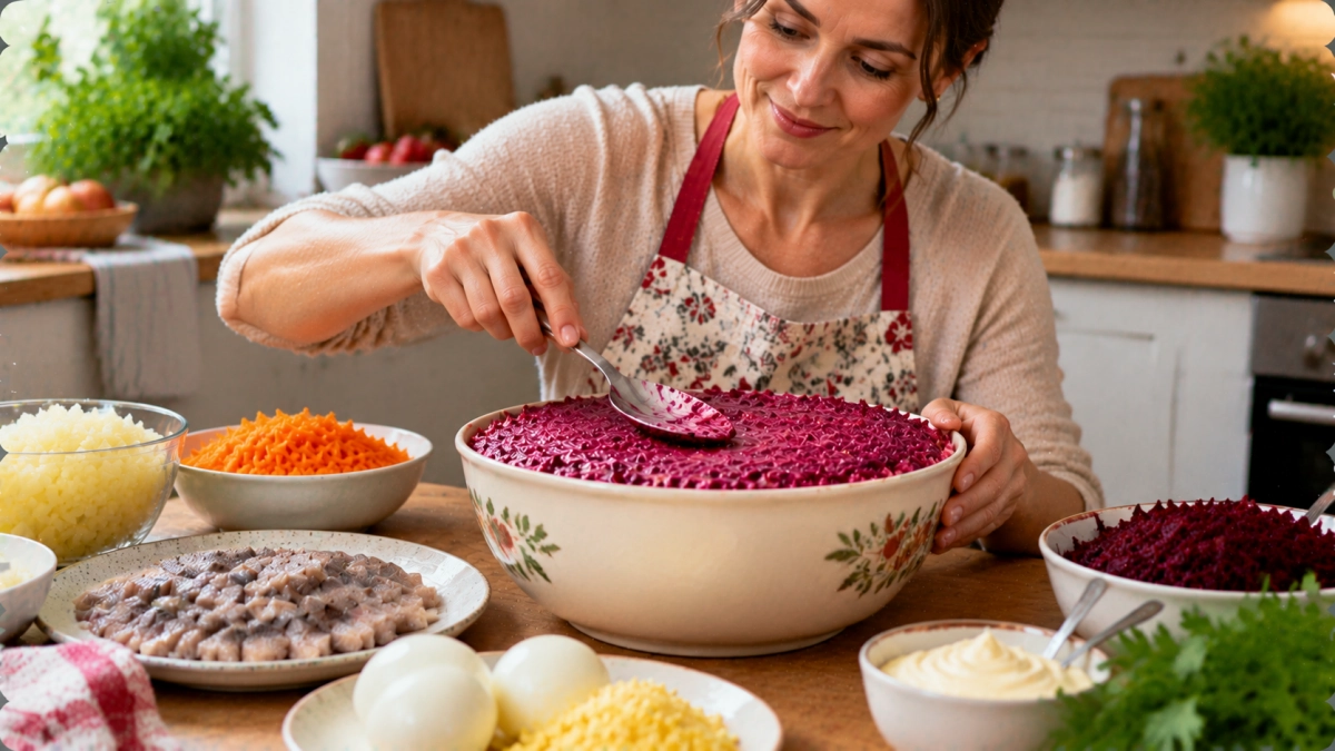 Готовлю ленивую "Шубу" - никакой возни со слоями: получается вкуснее классики - гости одобрят