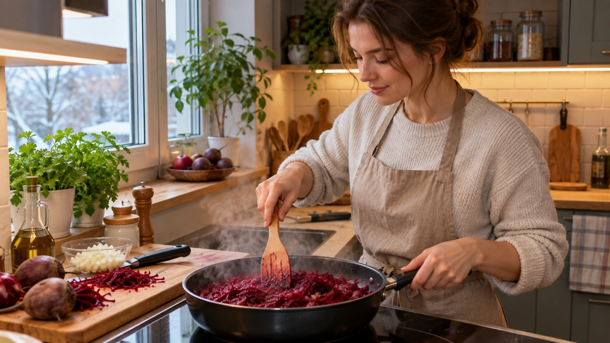 Тушу свеклу - вкуснее не ела и проще не видела: метод 3-х "Не". Всю зиму выручает, и винегрета не нужно