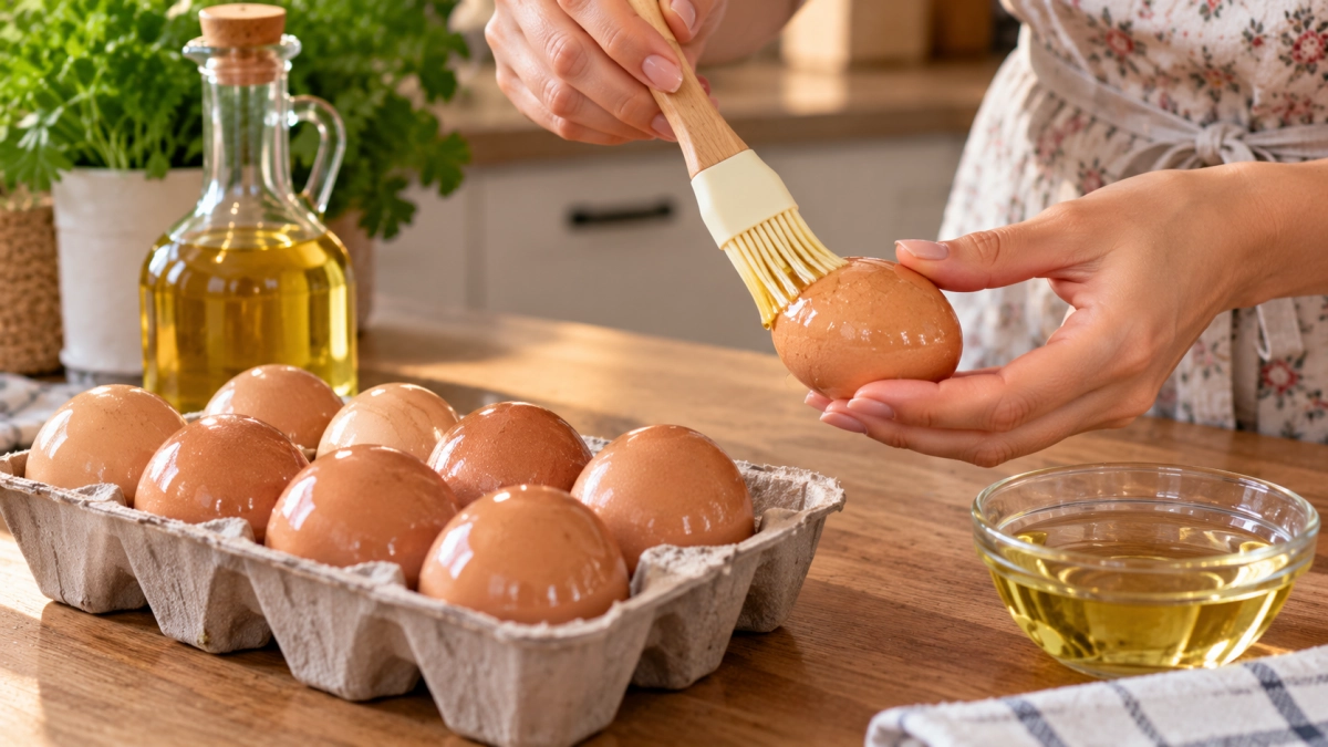 Мажу яйца подсолнечным маслом и не парюсь: в холодильнике лежат почти на месяц дольше