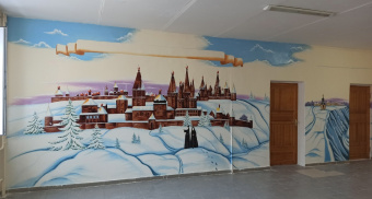 На стенах нововятской школы появились произведения искусства