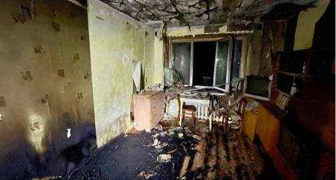 Ночной пожар в Вахрушах унес жизнь местного пенсионера
