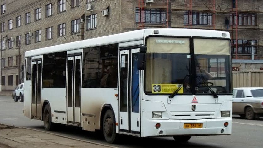 В Кирове изменят режим работы автобусного маршрута № 33