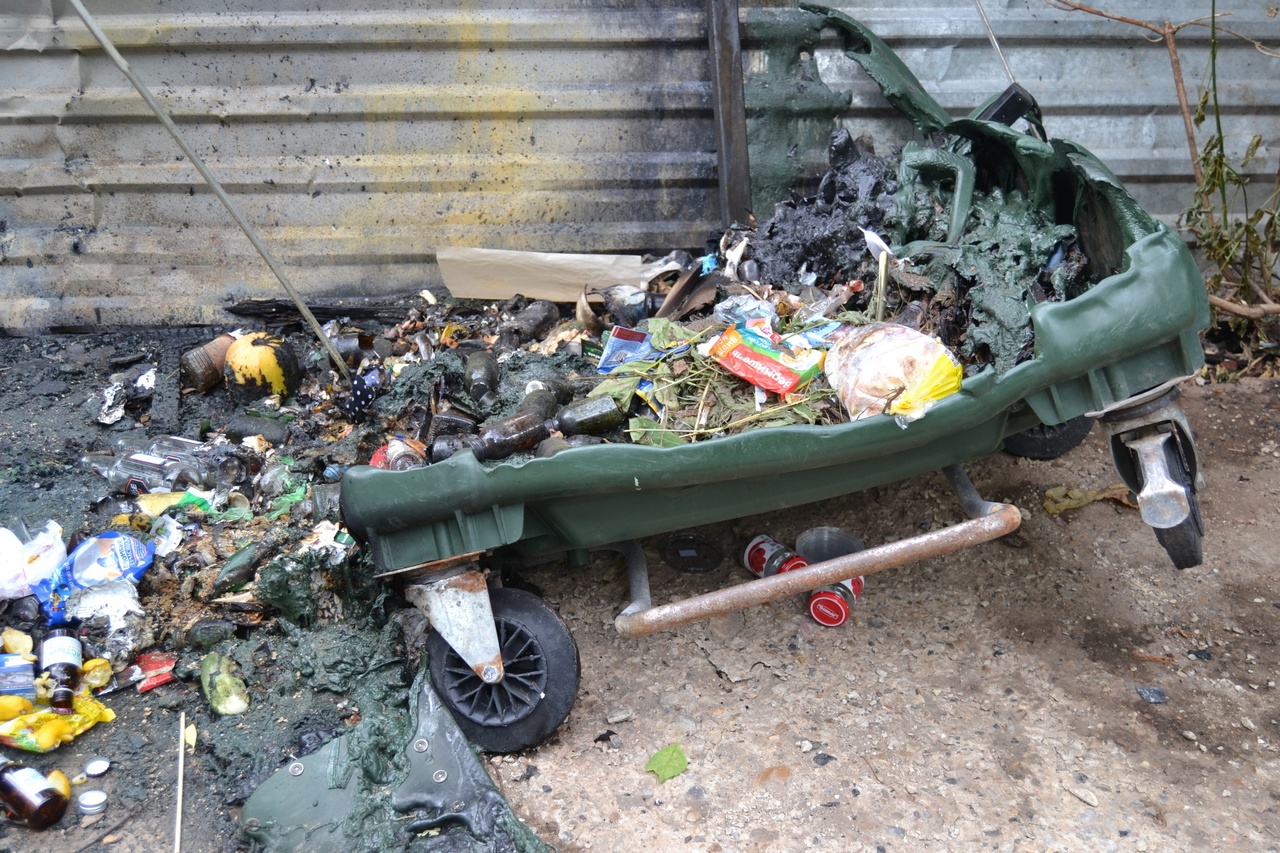 Ломают, сжигают, переворачивают: в Кирове участились случаи "мусорного вандализма"