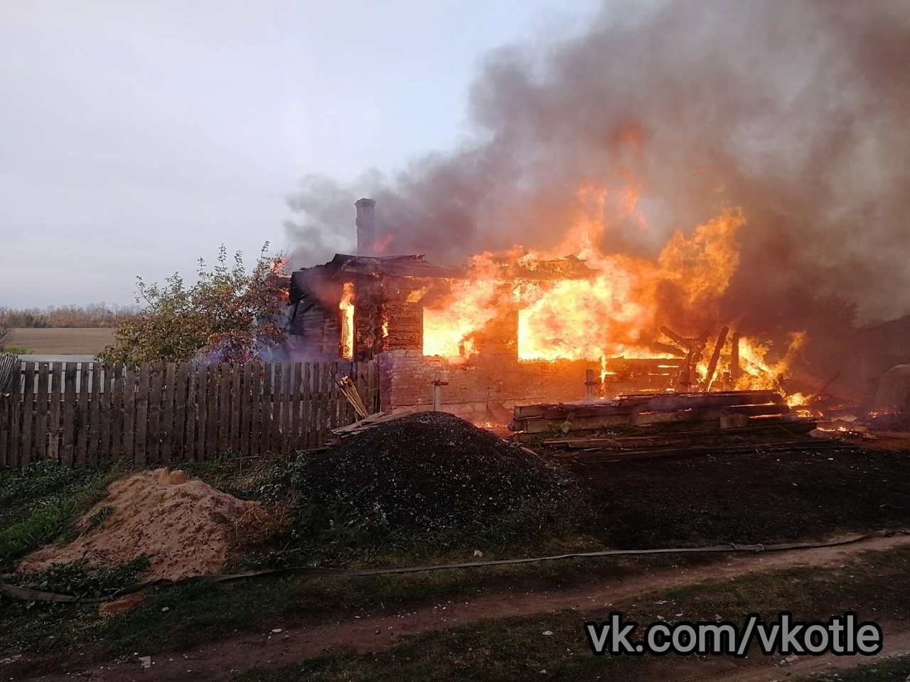 В Кировской области сгорел жилой дом