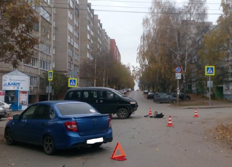 В центре Кирова пьяный водитель Lada Granta сбил мужчину