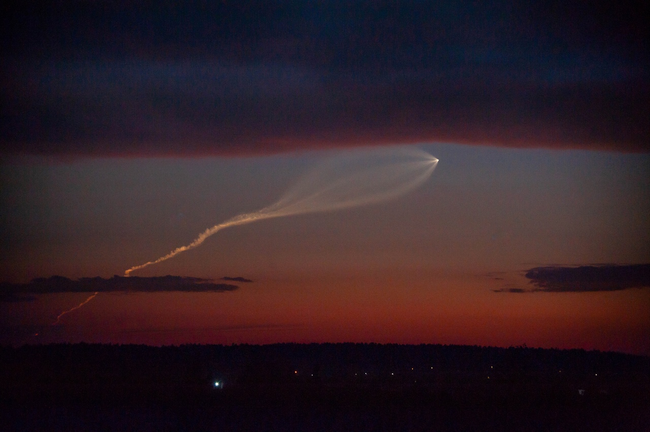 Жители Кировской области смогут увидеть след от ракеты, запущенной с космодрома Плесецк