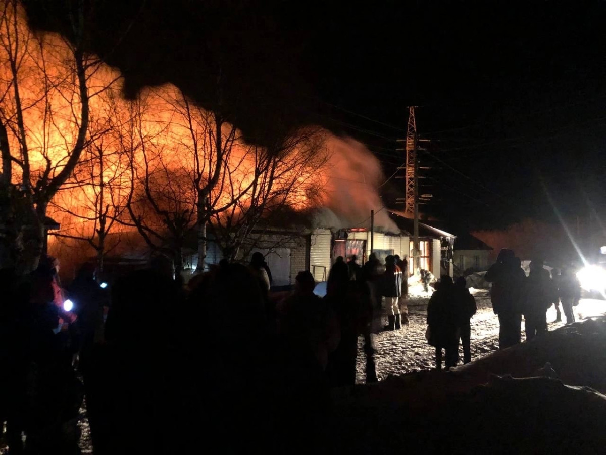 В пригороде Слободского произошел крупный пожар