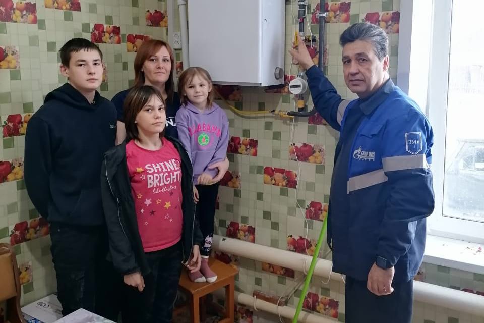 В поселке Нема Кировской области газифицировано домовладение многодетной семьи