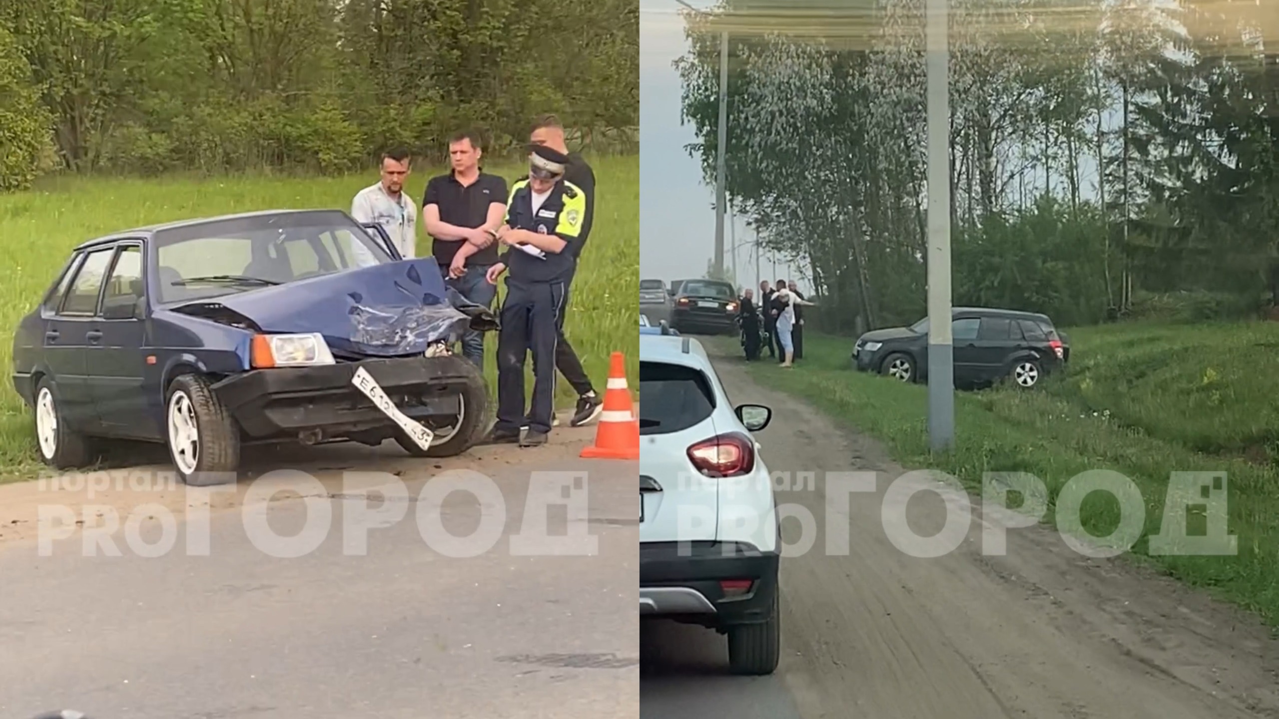 В Кирове столкнулись Suzuki и "девятка": появились подробности ДТП в Корчемкино