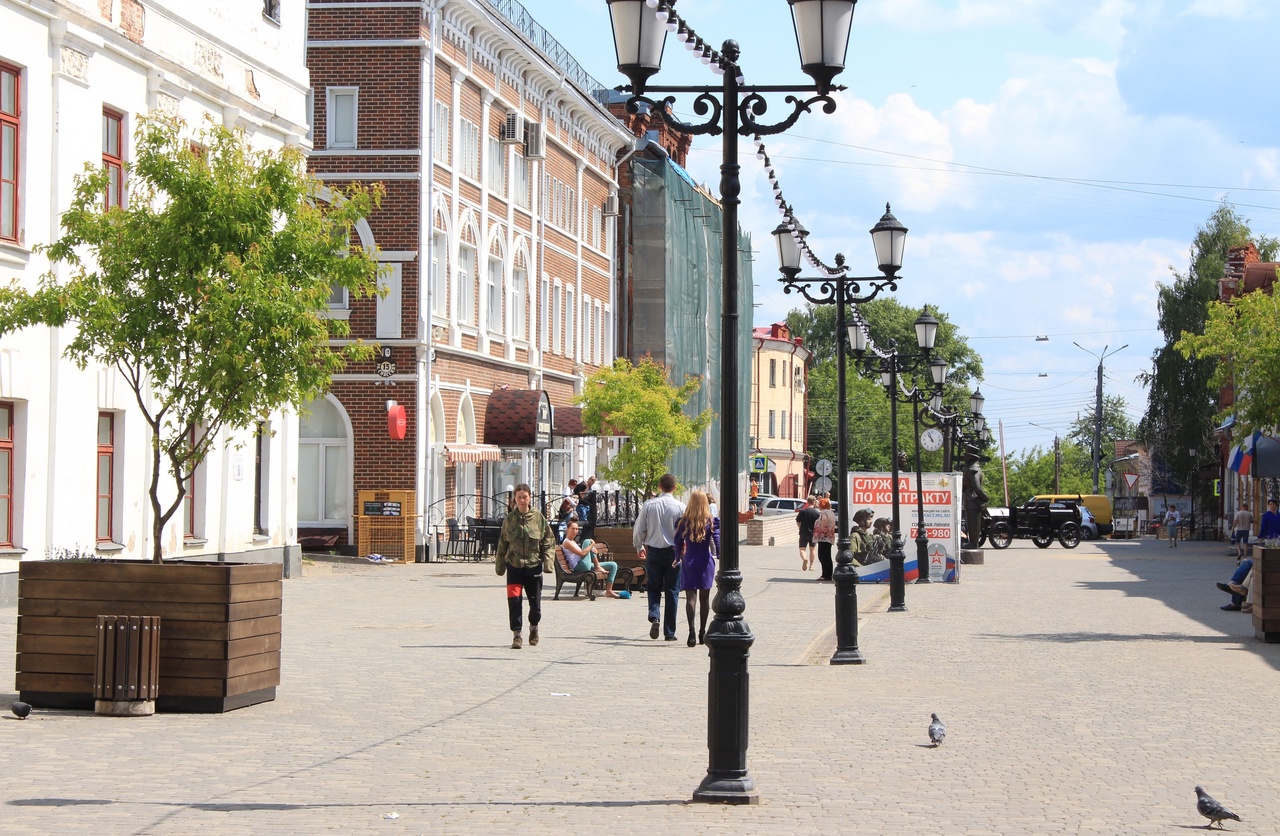 Пешеходная Спасская фото. Пешеходная Спасская Киров.