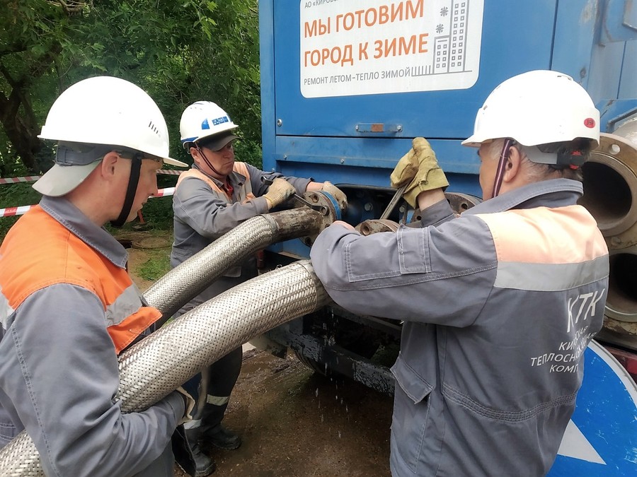 В Кирово-Чепецке успешно завершены гидравлические испытания тепловых сетей 