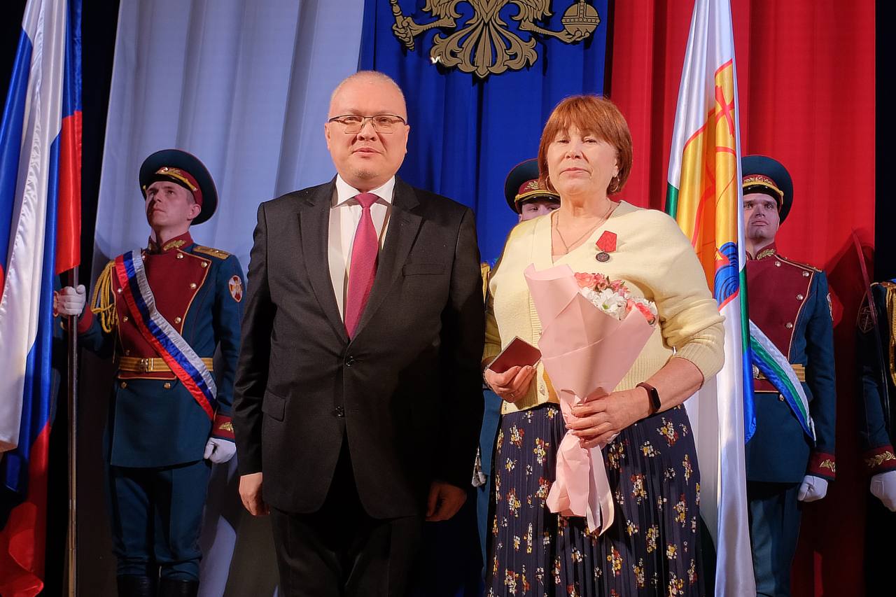 Жительница Кировской области удостоена медали ордена "За заслуги перед Отечеством"