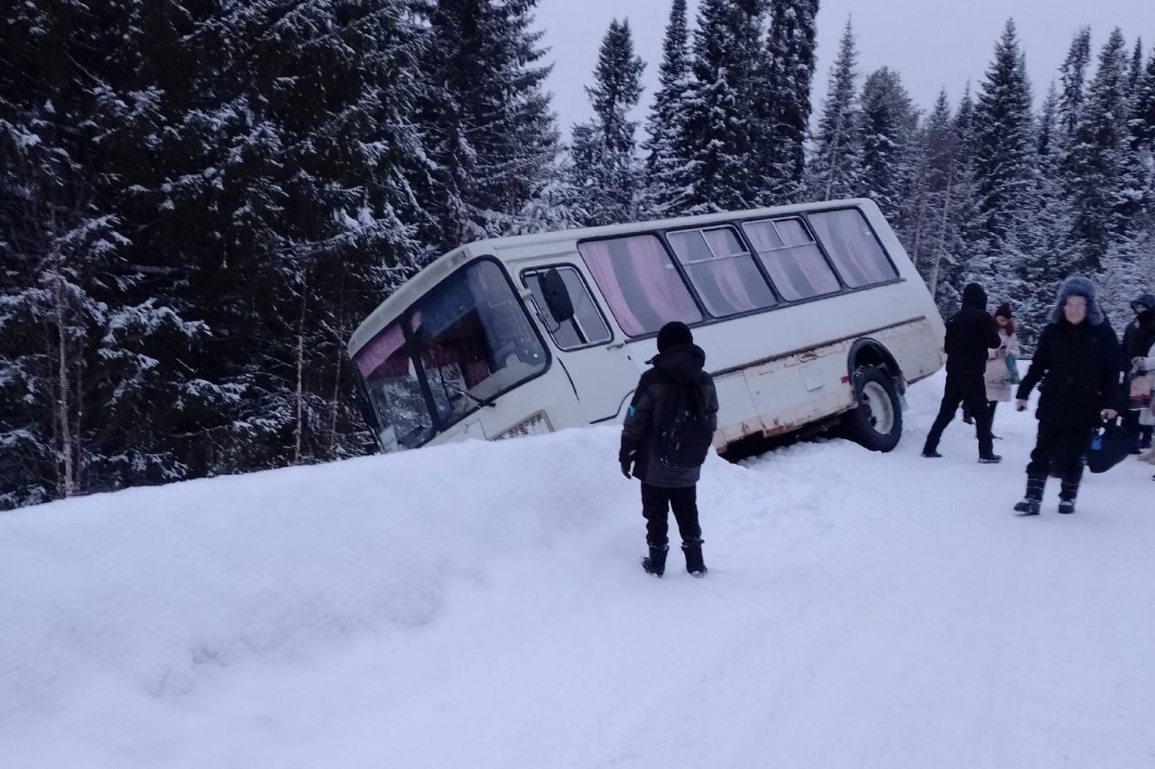 В Кировской области водитель автобуса спас пассажиров, уйдя от столкновения с лесовозом