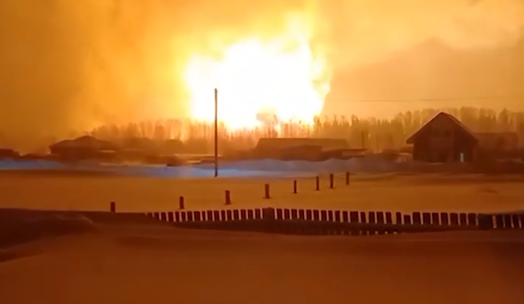 Взрыв газопровода белоярский