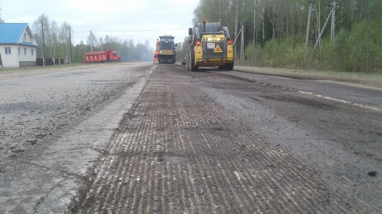 В Кировской области начали ремонтировать дорогу Кырчаны – Нема – Кильмезь