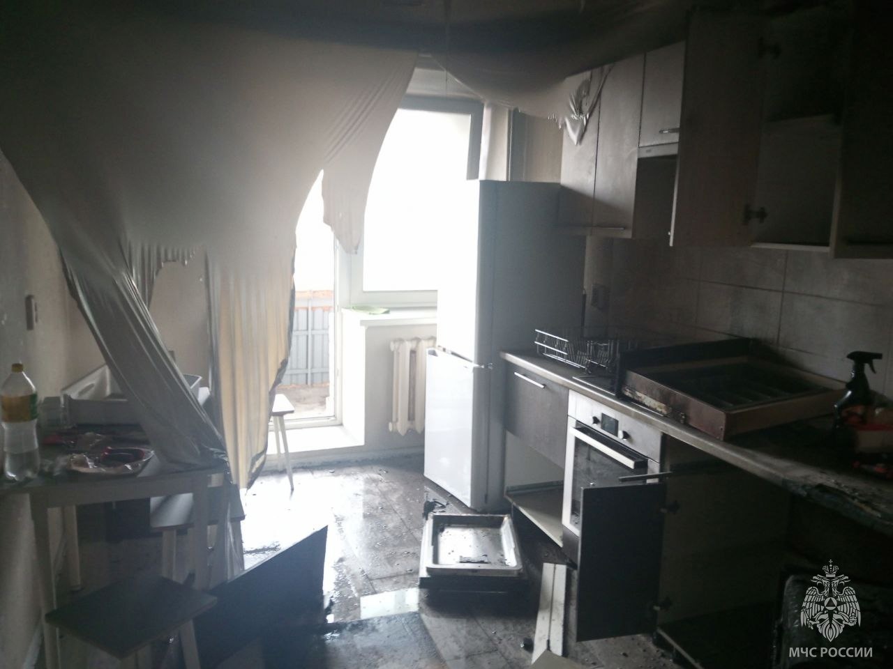 В Кирове неисправная посудомоечная машина стала причиной сильного пожара